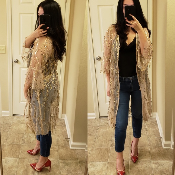 Last one! Open Kimono Champagne - Picture 2 of 7